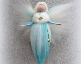 Christmal angel needle felted, waldorf inspired