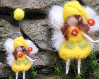 Little guardian angel, waldorf inspired, felted