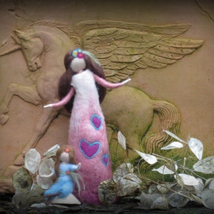 Elsa & Elina felted figures, Waldorf inspired