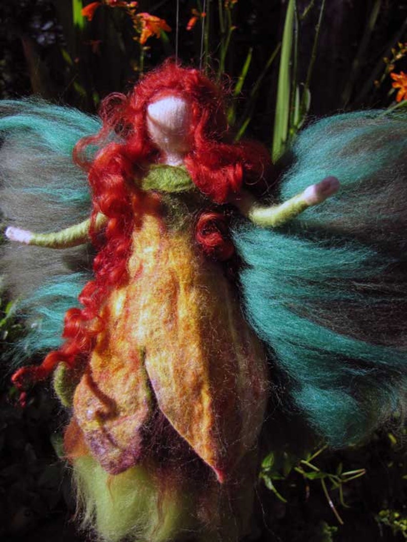 DEIRDR Needle Felted Wool fairy Irish nature fairy Etsy