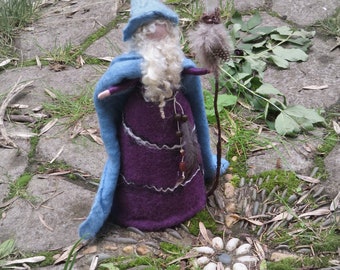 Wizard Niesien, waldorf inspried, felted wool