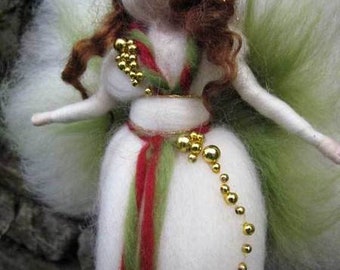 Christmal angel needle felted, waldorf inspired