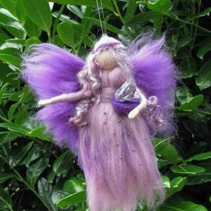 Waldorf inspired CRYSTAL fairy made from wool