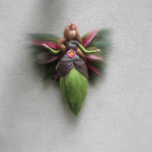 Silvia Fairy needle felted and waldorf inspried image 2