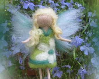 KIM Little flower fairy needle felted waldorf