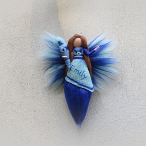 Birthday fariy, needle felted waldorf doll wool