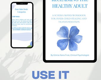 Schema Modes Workbook | Schema Therapy Guide for Inner Child, BPD Journal, CBT Worksheets