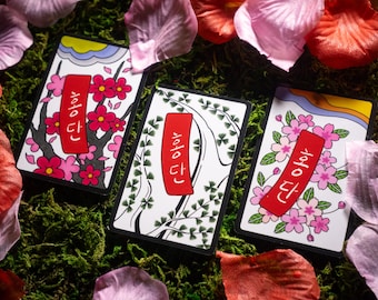 HWATU Flower Cards - Korean Traditional Playing Cards | Hwatoo | Korean ...