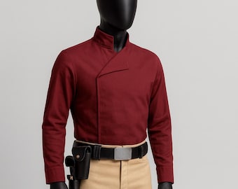 Conjunto de cosplay de piloto rebelde: camisa y pantalón de 2 piezas