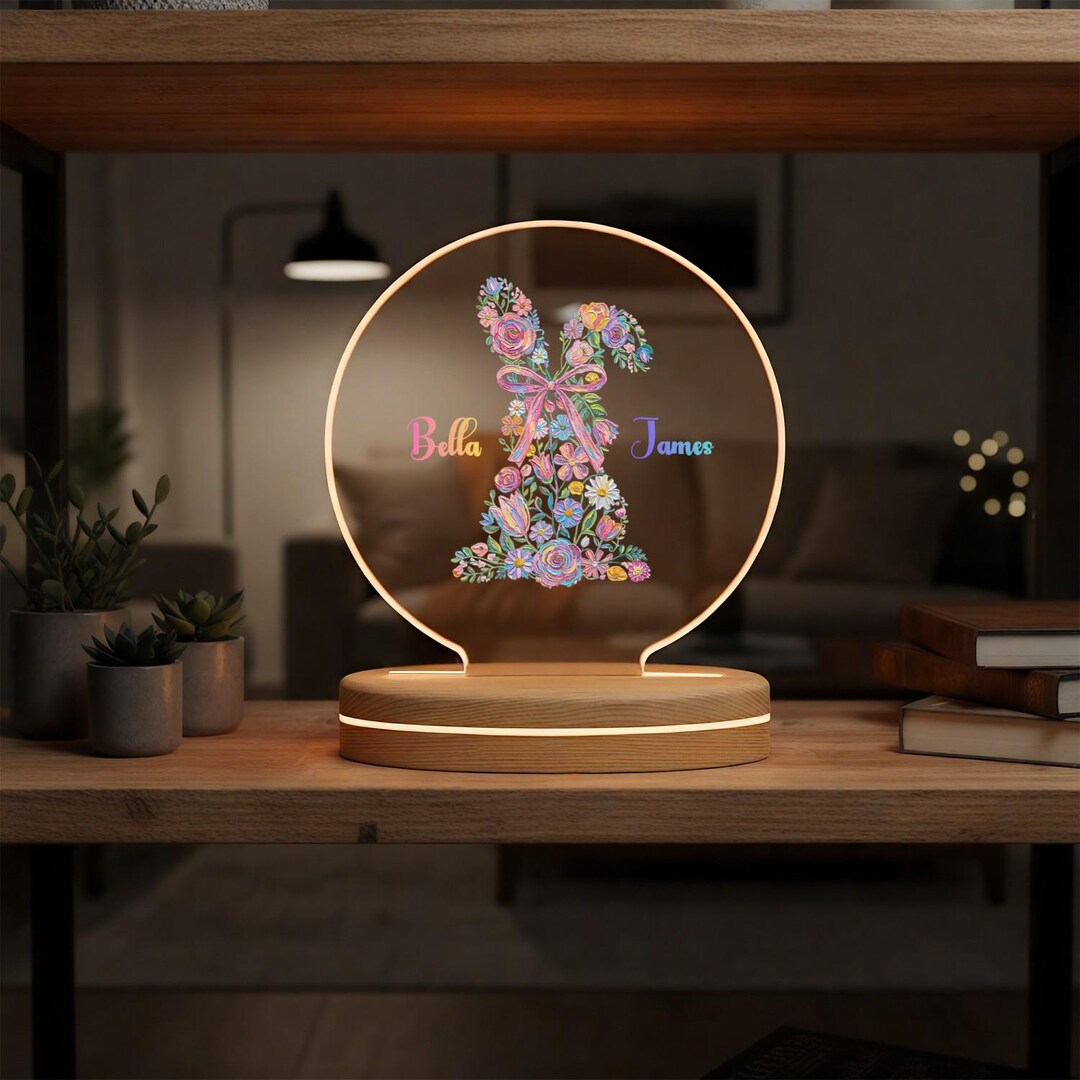 Personalized Ice Hockey Night Light – Custom Name & Number LED Lamp, 16 Colors Dimmable With Remote Or Touch, USB Powered – Great Gift For Teen Boys Girls