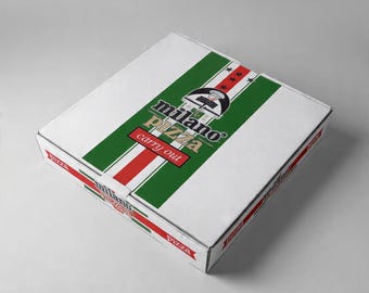 Anpassad tryckt pizzalåda - Personlig matförpackning - Wellpappbehållare för avhämtning - Partihandel
