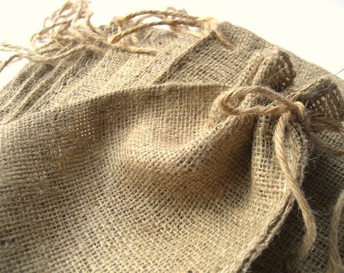 Mini Burlap Bag 35 Rustic Burlap Sack Favor Bag Etsy