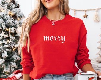 Sudadera navideña a juego, sudadera navideña para mujer, suéter festivo, camisa para niños pequeños, regalo de Navidad.