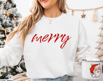 Sudadera navideña, regalo de Navidad, sudadera navideña a juego, sudadera navideña para mujer, suéter festivo, camisa para niños pequeños