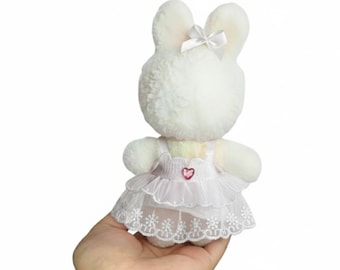 Clothes / Outfit for 17 cm Collectible Dolls (No Doll) | Dress & Bow Set, White