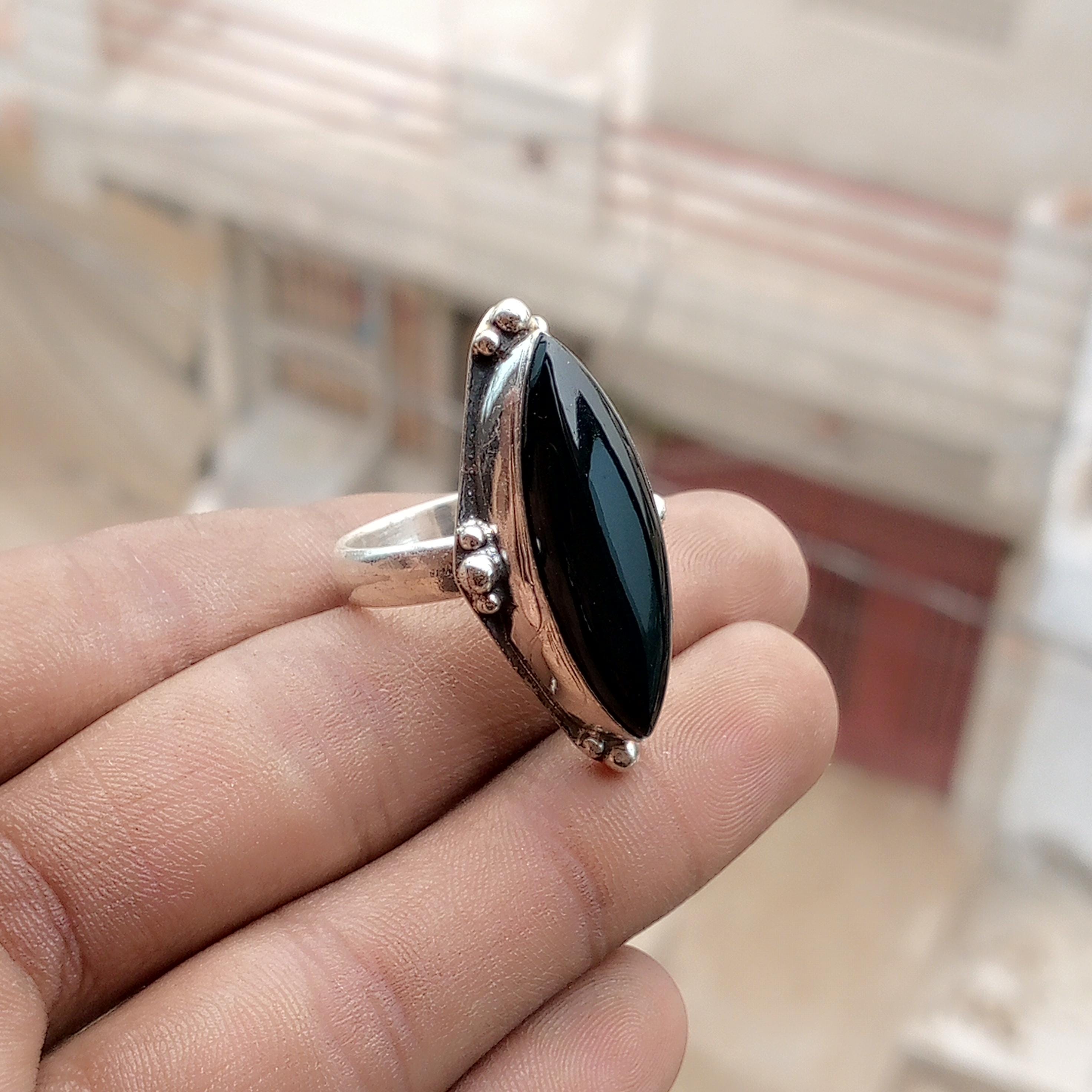 ヴィンテージ オニキス リング - Etsy 日本