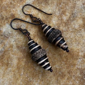 Brown Cocoon Earrings image 2