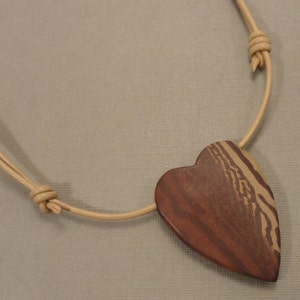 Artistic Jasper Heart Necklace