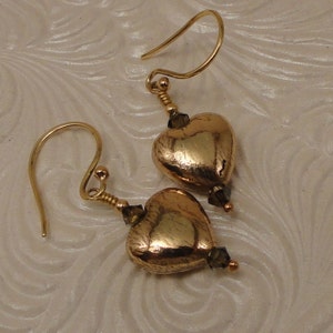 Bronze Heart Earrings image 2
