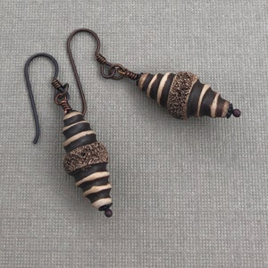 Brown Cocoon Earrings image 5