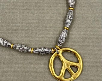 Peace Sign Necklace