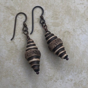 Brown Cocoon Earrings image 8