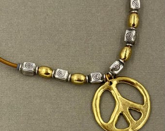 Peace Sign Necklace