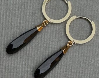 Jet Crystal Earrings