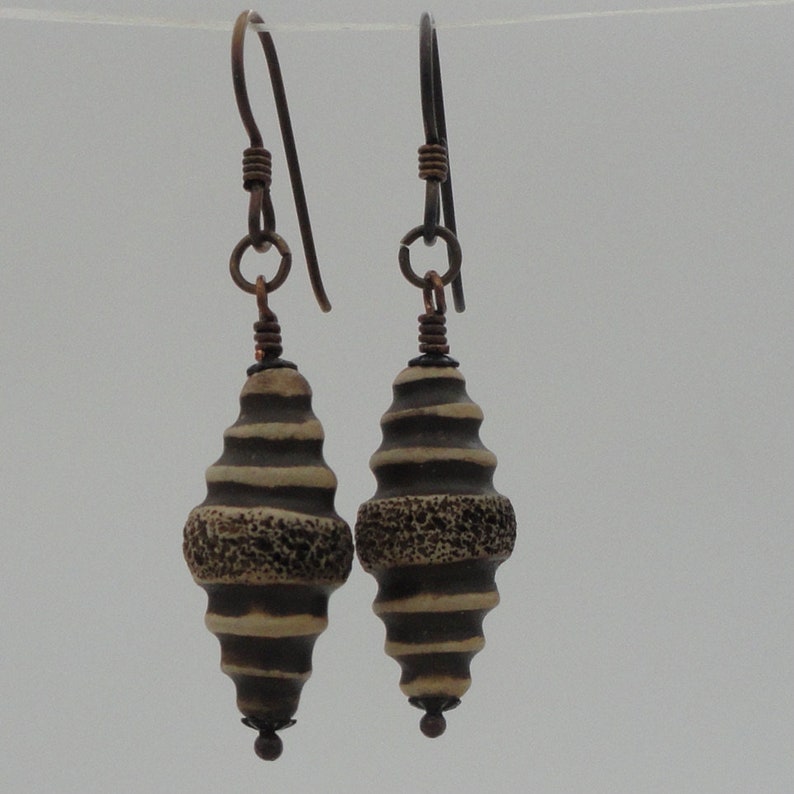 Brown Cocoon Earrings image 6