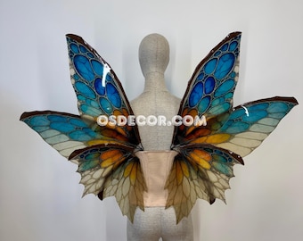 Ali di fata Mirage della farfalla tropicale Blue Ember Fae
