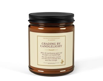 Soy Candle, Teacher Gift, Eco-Friendly Home Decor