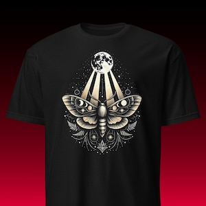 ルナ・モス＆ムーン | レディースTシャツ | スピリチュアルギフト