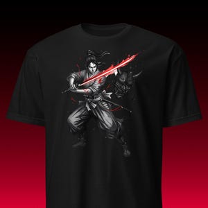 Samurai Katana Krijger | Heren T-shirt | Japans Gaming Cadeau
