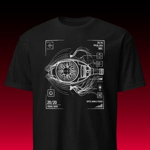 Cyberpunk HUD Design | Unisex T-Shirt | Sci-Fi Geschenk