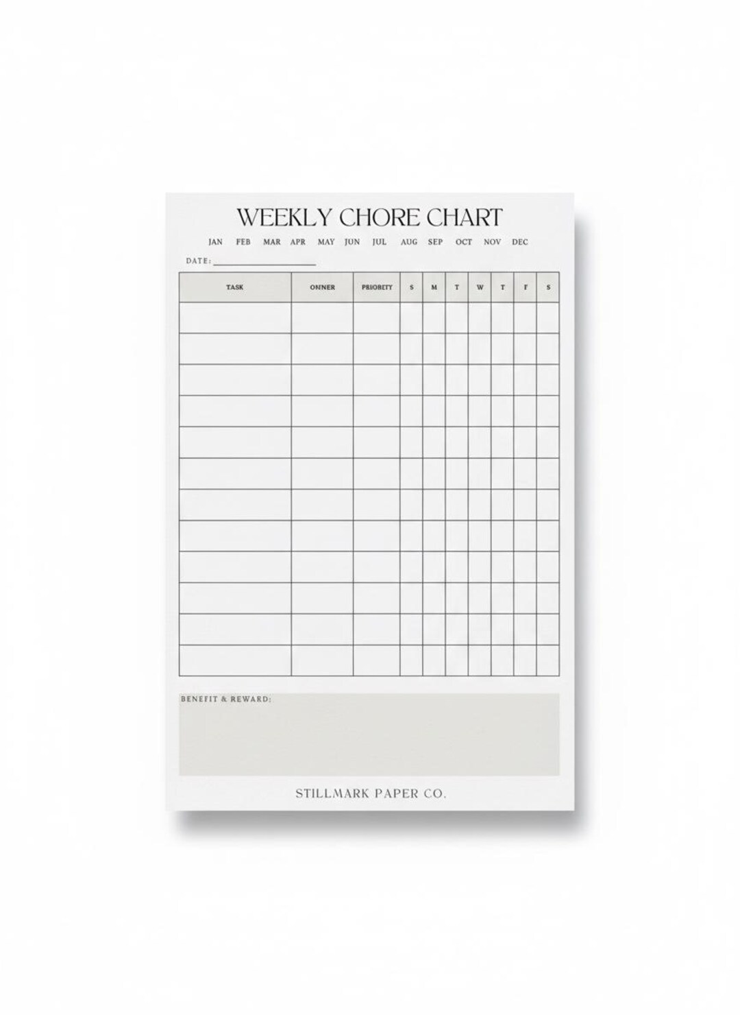 Magnetic Weekly Chore Chart Notepad: Family Task Planner - Etsy
