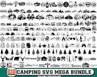 Camping svg,Campfire svg,Outdoor Adventure svg,Camp life svg,Hiking svg,Camp Sign Svg,Happy Camper svg,Mountain svg,Cricut & Silhouette