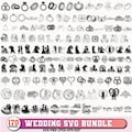 Wedding svg,Wedding Ring svg,Groom and Bride svg,Marriage svg,Wedding cake topper svg,Wedding Couple SVG,Wedding Party svg,Cricut&Silhouette product logo
