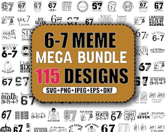 6 7 Meme Funny Hands SVG,Viral Meme Humor,67 Trend,Funny Svg,Funny Social Media,Funny Skeleton Svg,Cricut & silhouette cut files