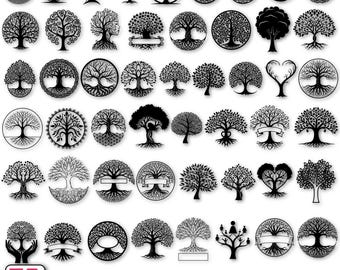 Tree of Life svg,Family Tree SVG,Tree Svg,Family reunion svg,Tree of Life Clipart,Family Monogram,Family Tree Roots,Cricut & Silhouette
