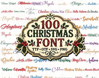 Christmas Font,Holiday font,Font Svg,Calligraphy Font,Procreate Font,Canva Font,Wedding Font,Heart Font,Handwritten Font,Digtal Download.