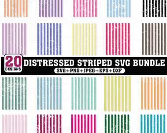 Distressed Striped SVG,Striped Svg Png Bundle,Line pattern svg,Grunge svg,Stripe pattern svg,Cricut & Silhouette