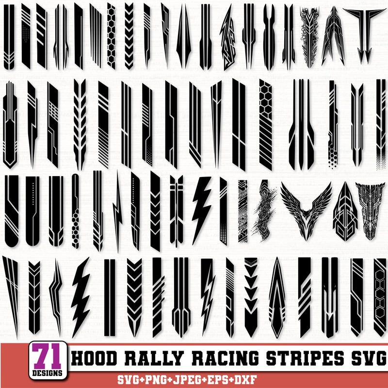 Car Strips Decal - Etsy UK