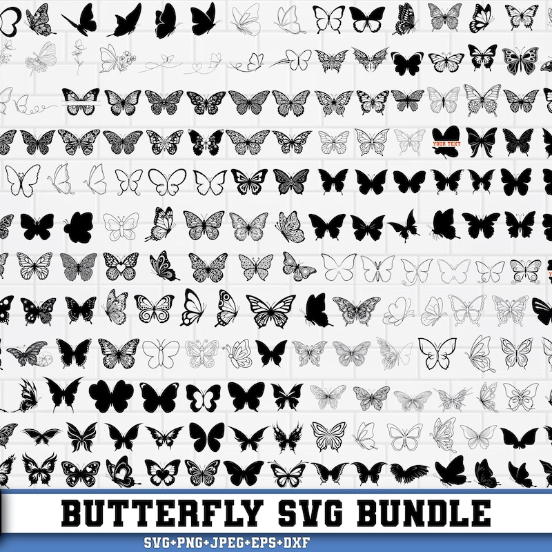 Butterfly Clip Art Floral - Etsy