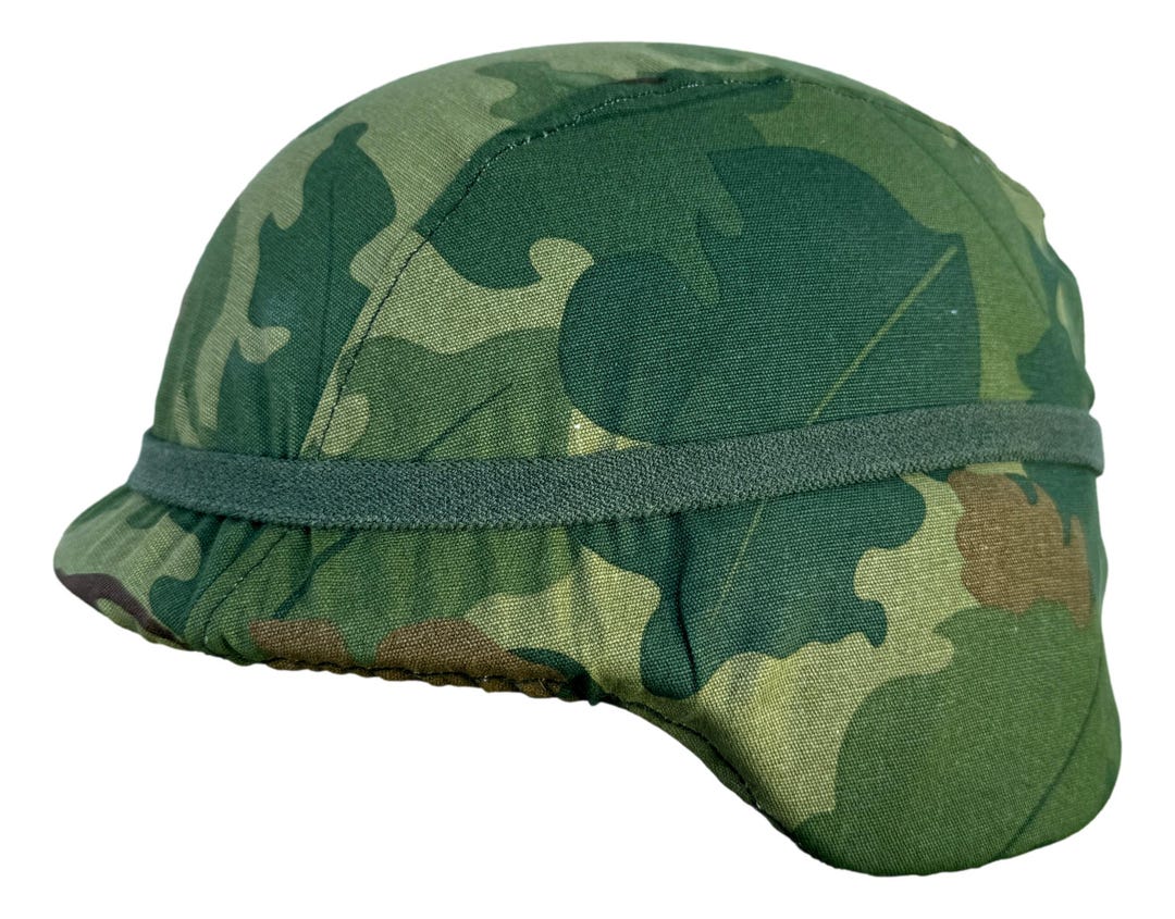 Mitchell Pattern Coveralls U.S. Vietnam Style Mitchell Pattern Camouflage Reversible Helmet Cover ...