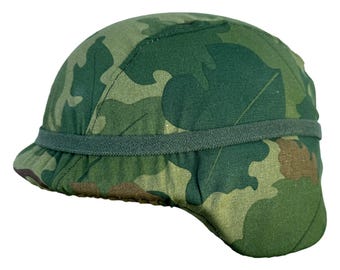 Funda reversible para casco con estampado Mitchell de camuflaje estilo Vietnam de EE. UU.