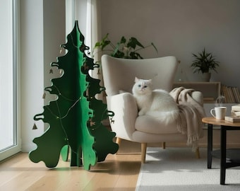Hölzerner Weihnachtsbaum - Minimalistische Rustikale im skandinavischen Stil Weihnachtsbaum Dekor