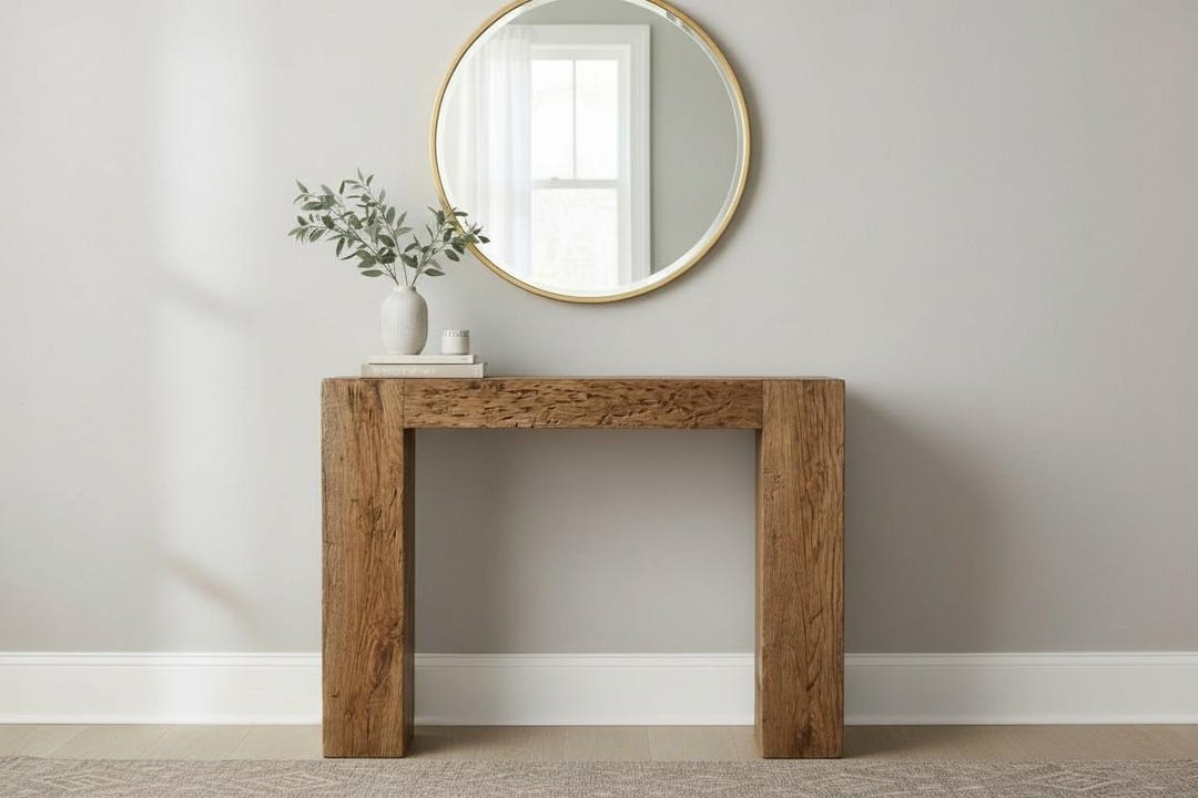 Reclaimed Wood Console Table – Rustic Barn Style Entryway Hall Table - Etsy
