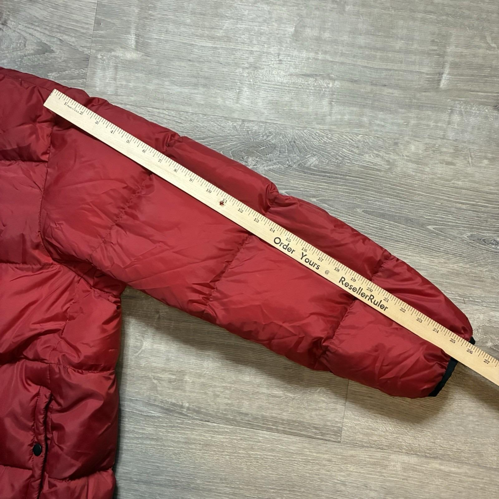 Vintage Ralph Lauren Polo Jeans Co Y2K Red Down Puffer Jacket XL 