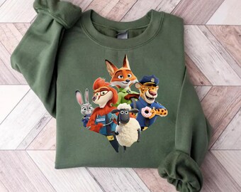 Disney Zootopia 2 Sweatshirt, Zootopia Characters Youth Sweatshirt, Zootopia Sweatshirt, Zootopia Kids Shirt, Zootropolis 2 Sweatshirt