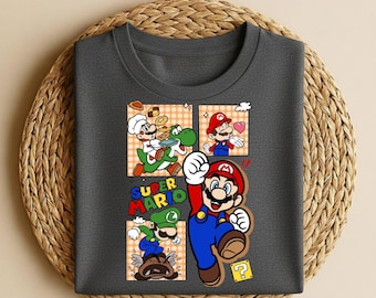 Super Mario Shirt, Super Mario Matching Shirt, Mario and Friends Shirts, Super Mario Fan Shirt, Family Vacation Shirt